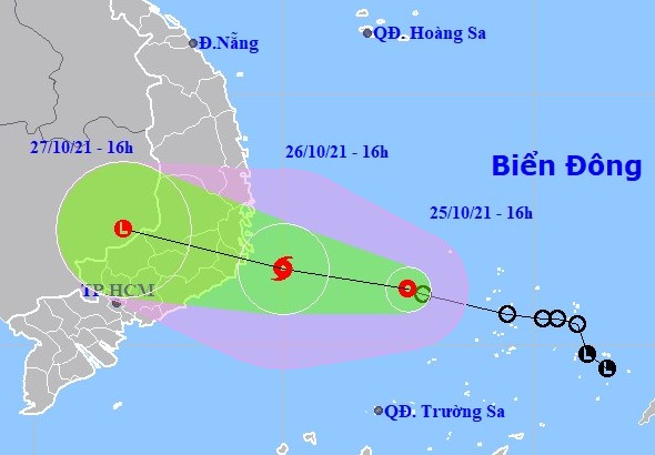 ATNĐ đi vào Khánh Hòa; cảnh báo mưa lớn, lũ quét, sạt lở đất, ngập lụt